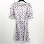 Hill House  Nima Dress in Cabernet Trellis Floral Silk Extra Small Photo 6