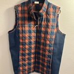 BlairPlaid Zip Up Vest XL blue red‎ and green Photo 0