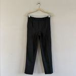 Vince  Pleated Cozy Azure Onyx Wool Knit Ankle Crop Pants Photo 2
