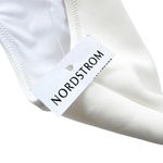 ONIA  Betty Cut Out One Shoulder One Piece Swimsuit Blue and White Size M NWT Photo 8