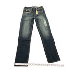 American Eagle Outfitters Womens 2 Straight Worn Dark Super Stretch Jeans NWT Photo 5