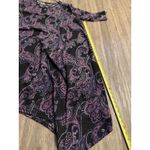 Catherines Anywear by  Keyhole Midi Dress Size 2X Shark Bite Hem‎ Purple Paisley Photo 6