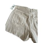 L'Agence  Audrey Beige Mid Rise Denim Shorts Size 26 NEW NWT Photo 3
