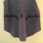 ASTR The Label Tank Navy Blue Floral Embroidered Lace Top GUC *See Measurements* Photo 5