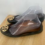 Tory Burch Black Loafers with Gold Emblem Photo 1