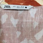 ZARA Women's Linen Blend Abstract Print
Collared Beaded Cropped Top Size S Photo 10