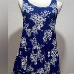 En Crême En Creme Blue Floral Mini Dress Lace Sz S Photo 0
