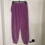 Suzie Kondi Womens Velour High Rise Pocket Pants Sweatpants Lavender Size Small Purple Photo 6