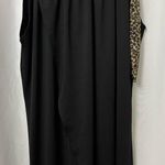 Elegant Black dress with Leopard Accent Size M Photo 0