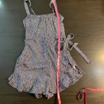 Hollister California Smocked Floral Print Romper Navy White Size S Photo 10