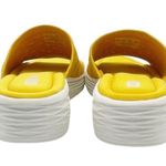 Ryka Nanette Stretch Knit Slide Demi-Wedge Slip-On Sandal Yellow White Size 9.5 Photo 9