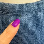 Faherty Sleeveless Knee-Length Dress Button Front 100% Linen Blue Size 4 Photo 5