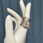 Vintage Silver Plate Spoon Rings Set Size 8.0 & 5.5 Photo 11