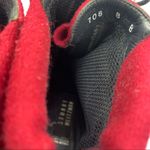 Stuart Weitzman ankle combat boots wool/leather wine color women’s Size 8 Photo 8