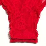 Victoria's Secret VS Lace Bow Halter Neck Sheer Teddy Bodysuit Red Medium Photo 5