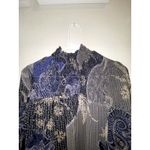 Olivaceous Oliviaceous Womens Long Sleeve Mock Neck Paisley Pattern Dress Photo 2