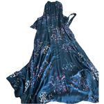 Rachel Roy  Claudette Tie Front Midi Dress Size 14 Blue Floral Date night Photo 3