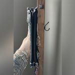 ThirtyOne Boutique Thirty One Cross Town Wallet/Wristlet/Crossbody Black Chevron EUC Photo 13