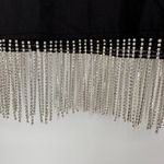 Joie J by  Black T-Shirt with Rhinestone Trim Hem size Small Short Sleeve NWT Photo 4