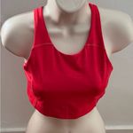 Outdoor Voices red with pink lining cross back sport bra, size S Atleasure gym Photo 3