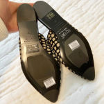 Jenni Kayne NWT  Pony Hair Mules in Black Honey Giraffe size‎ 7 Photo 3