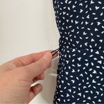 Banana Republic Blue White Spotted Ruffled Wide Leg Jumpsuit Womens 6 Sleeveless Photo 7