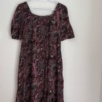 Anthropologie  Maeve Lisabetta Maxi Dress Paisley Print Purple Wine Size S Photo 8