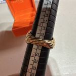 Kurt Geiger NWT  Multi-color Crystal Eagle‎ Ring Large Size 9 Rainbow Pave Photo 3