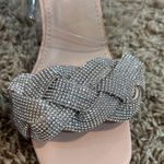 Mudd Silver Braided Heeled Sandals Photo 2