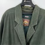 wilson's leather Vintage  Adventure Bound Green Trench Coat Jacket Photo 14