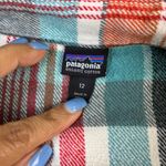 Patagonia  Organic Cotton Flannel Shirt Women Size 12 Plaid LS Gorpcore Button Up Photo 1