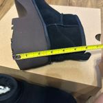 UGG  black suede wool platform heeled ankle boots booties shoes women’s 8 new Photo 3