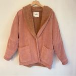 Ba&sh  Blush Corduroy Teddy Jacket plush pink size XS great condition Photo 1