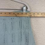 St. John Collection Skirt Womens 12 Blue A-Line Pointelle Scalloped Made USA Photo 5