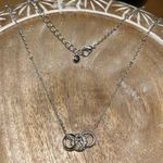 LC Lauren Conrad  Triple Circle Silver Tone Necklace Photo 0