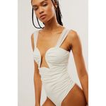 Free People  x REVOLVE Double Take Bodysuit in Ivory XLarge New Womens Tank Top Photo 13