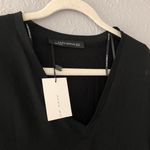 ZARA NWT Women Black Flowy Top - XSmall - Cute Black Blouse Photo 2