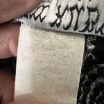 New Ruby Y2K Tie Front Open Vest Size Large Textured Sheer Pattern Black White Photo 11