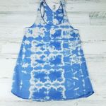 American Apparel NWOT 50/50 Custom Blue Bleach Tie Dye Box Tank Top Size XS Photo 0