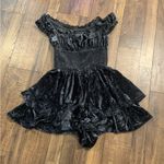 Urban Outfitters Nwt Rosie velvet ruched romper   small petite goth boho Y2K $98 Photo 4