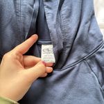 Athletic Works Womens Size Large Lightweight Sweatshirt Hoodie Blue Drawstring Photo 1