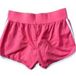 Adidas  M10 Athletic Pink & 3 Stripe Active Running Stretch Waistband Shorts Sz S Photo 2