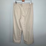 Banana Republic Factory Cream Beige Wide Leg Flannel Trouser Pants Size 16 P Photo 7