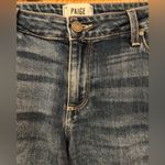 Paige  Jimmy Jimmy Short Distressed Raw Cuffed Hem Blue Denim Shorts Size‎ 28 Photo 2