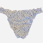 Shade & Shore Shade Shore Bikini Bottom Cheeky Ruffle Black White Leopard Cheetah M Photo 4