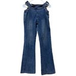 I am gia Drew Pants Denim Jeans Straight Leg Size Small Cut Out Waist Photo 3