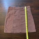 Free People  Modern Femme light brown corduroy mini skirt size 4 Photo 6