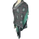 NO LABEL Peacock Feathers Print Pashmina Multiple Photo 2