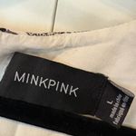 MINKPINK  Black And White With Pink Embroidery‎ Romper Size Large Photo 6