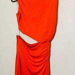 Atlein Red Jersey Sleeveless Crewneck Side Zipper Closure Jersey Dress Size S Photo 7